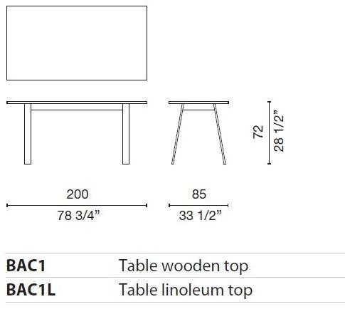 Cappellini Стол из ясеня Bac sun-id-1462679 - Вид №6