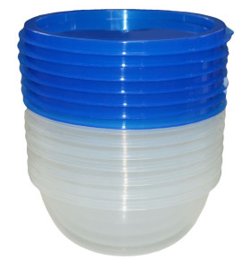 SС-Н11-14 Набор пищевых контейнеров из 7 шт. 0.5 Л. SC-Н11-14 ПРОЗРАЧНЫЙ Цветочная коллекция