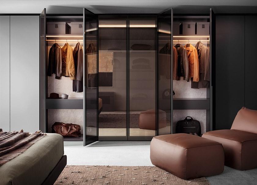 PIANCA Шкаф из дерева и стекла с раздвижными / распашными дверями sun-id-1387882 - Вид №2