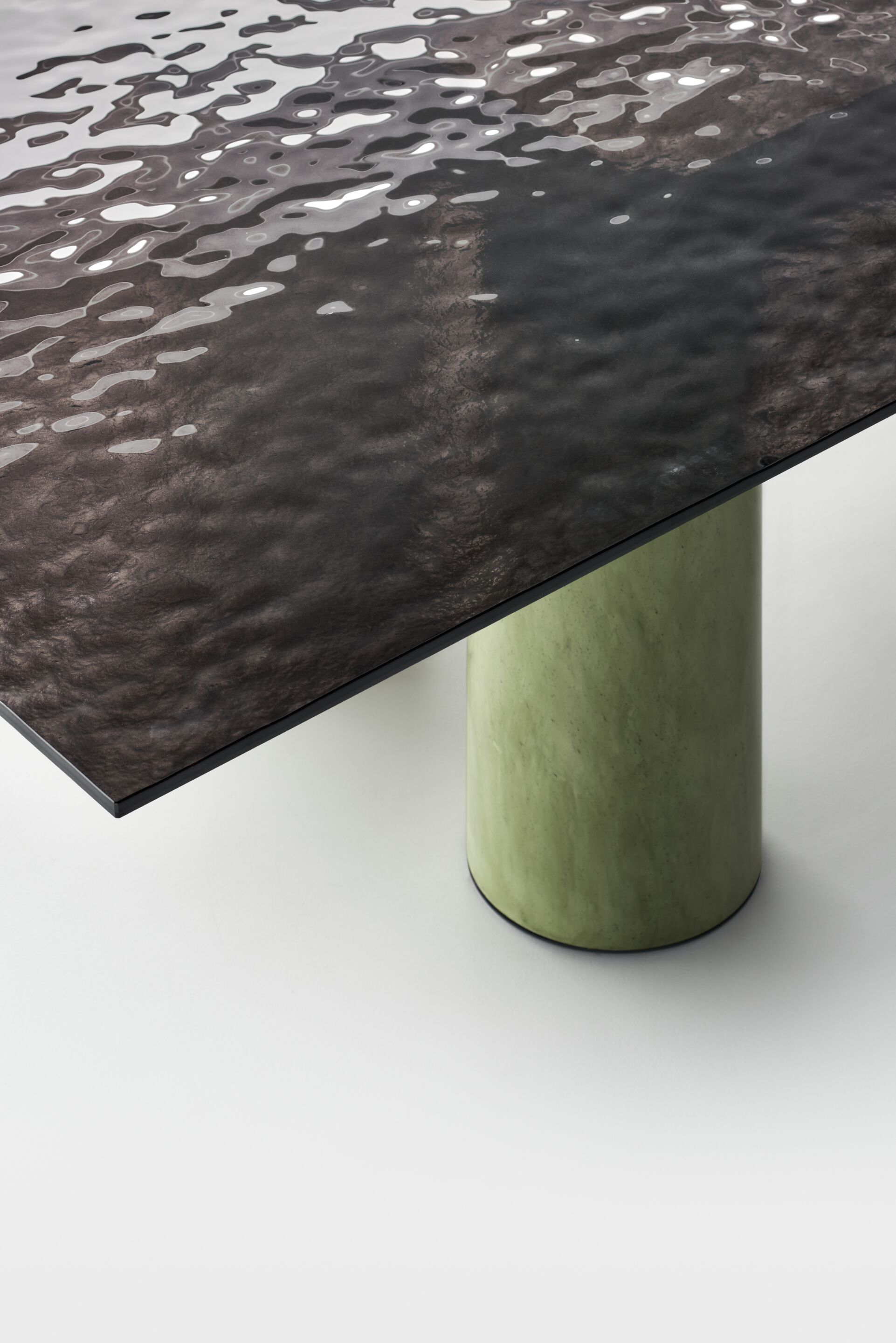 Прямоугольный стеклянный стол с основанием в прохладном ACERBIS SERENISSIMO ARCH-00131226 - Вид №5