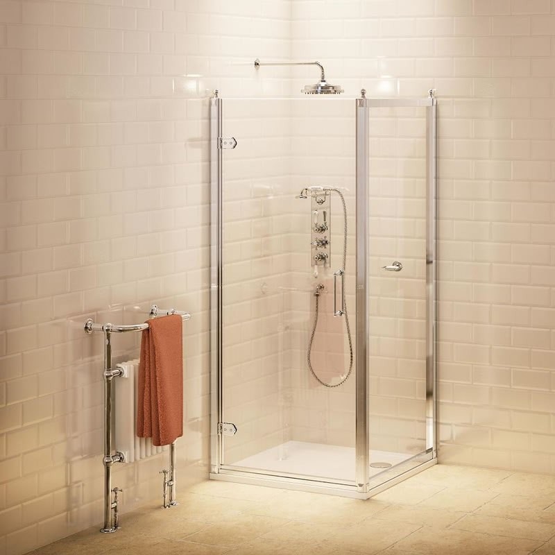 Дверь на петлях 76см с боковым экраном 76 см  Burlington C19, C12  - Вид №1