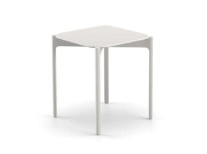 Алюминиевый квадратный садовый столик с порошковым покрытием с верхней частью HPL