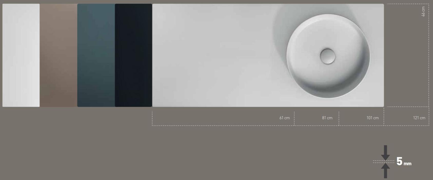 GALASSIA Столешница для умывальника из керамики sun-id-1494450 - Вид №4