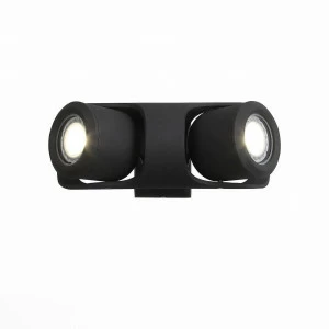 Уличный настенный светодиодный светильник ST Luce Round SL093.401.02 ST LUCE ROUND BLACK 272380 Черный