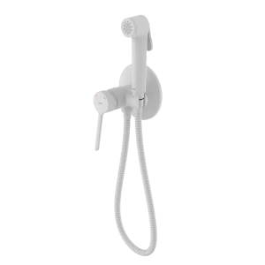 Гигиенический душ Iddis Odda ODDWTR0i08, набор со смесителем, цвет белый матовый
