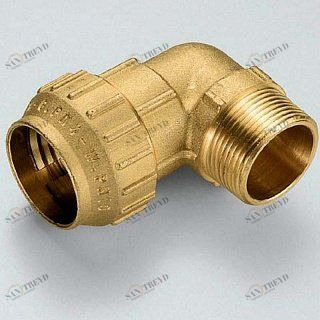 Угол НР 40х1"1/4 для ПНД труб TIEMME 3400044