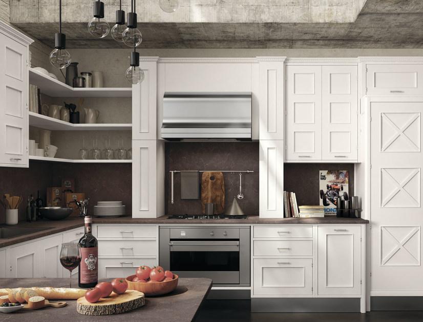 Marchi Cucine Лаковая оборудованная кухня с полуостровом Montserrat sun-id-1371941 - Вид №1