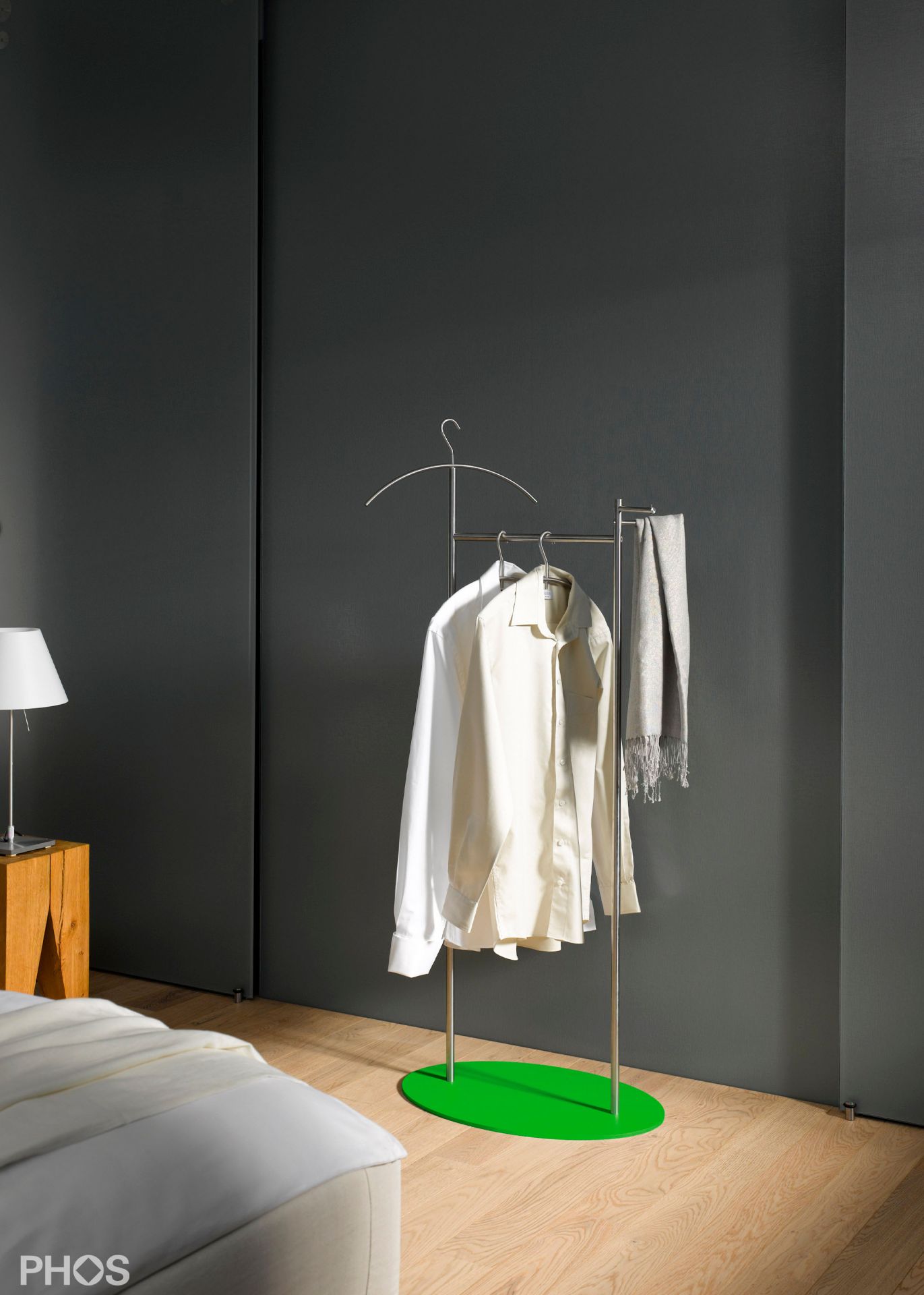 GSD-BPGr Стойка Valet с овальной опорной плитой. цвет основания: зеленый PHOS  - Вид №1