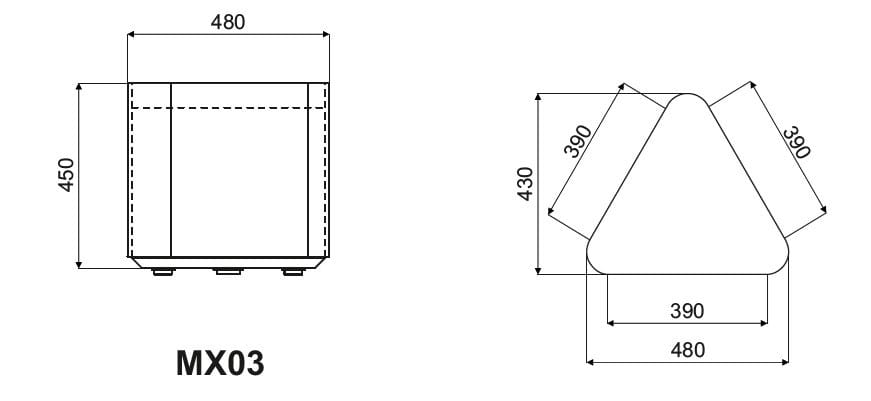 Ткань пуфик с колесами MDD Mix ARCH-00076250 - Вид №2