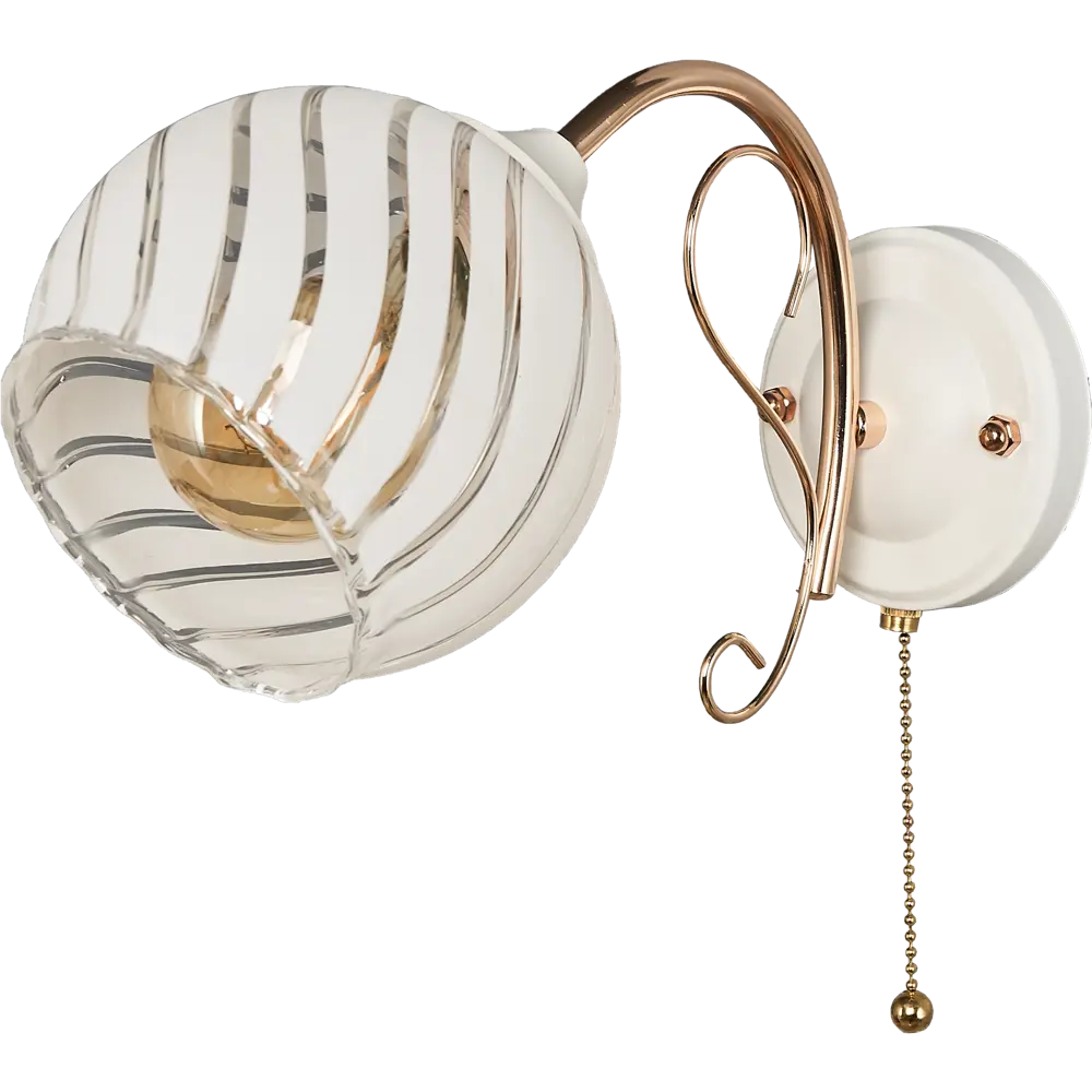 Бра «Ария» КС30071/1W, цвет белый/золотой КЛЮЧНИК STLM-2035970