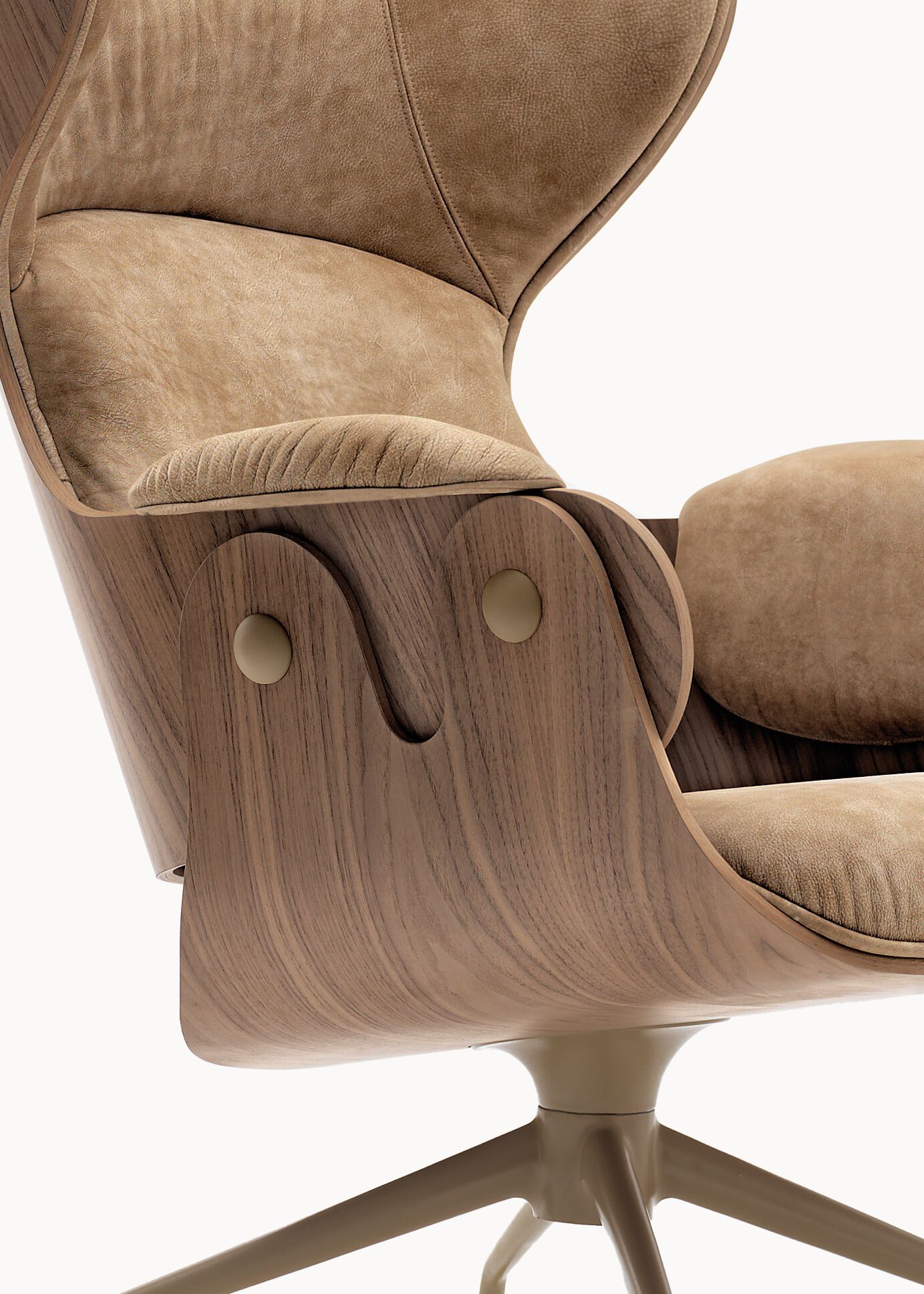 Кожаное кресло с высокой спинкой BD Barcelona LOUNGER ARCH-00103457 - Вид №1