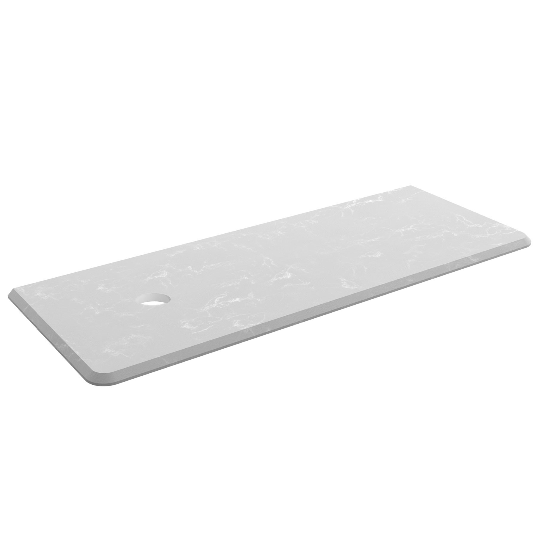 83944 SALGAR Столешница UNIIQ 1200 правая POLAR GREY для верхней раковины 1210 x 22 x 460 мм 