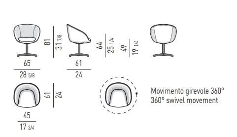 Стул Minotti Рассел ARCH-00102312 - Вид №1