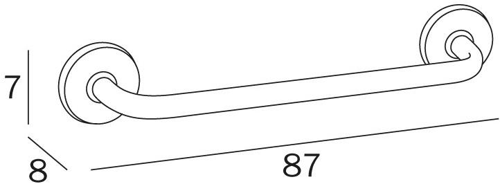 INDA® Вешалка для полотенец металлическая для гостиниц Hotellerie A0494 - Вид №4