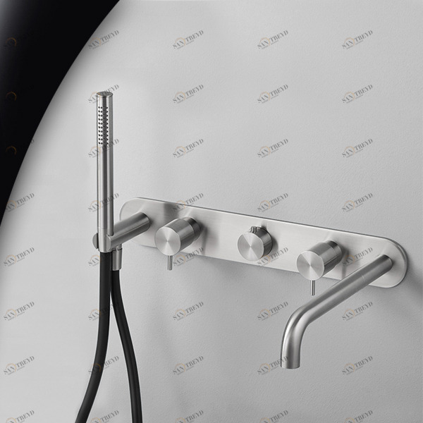 Смеситель для ванны матовая сталь Toki Radomonte TKI52S