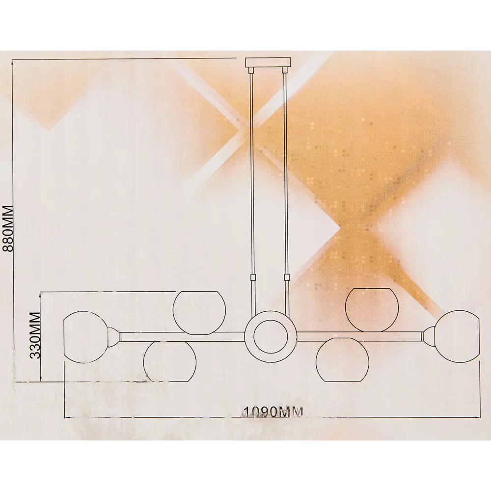 Люстра SCHAFFNER Tarde - подвесной светильник с 8 плафонами для современных интерьеров 87460687 STLM-0073912 - Вид №10