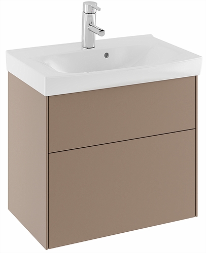 47442 IFO Sense тумба под умывальник, с двумя ящиками, W = 900 мм, W1 = 922 мм, темно-серый - Вид №5