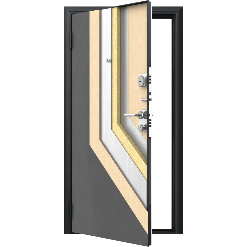 Дверь входная металлическая Премиум New 88x205 см левая венге классик DOORHAN STLM-2195674 - Вид №2