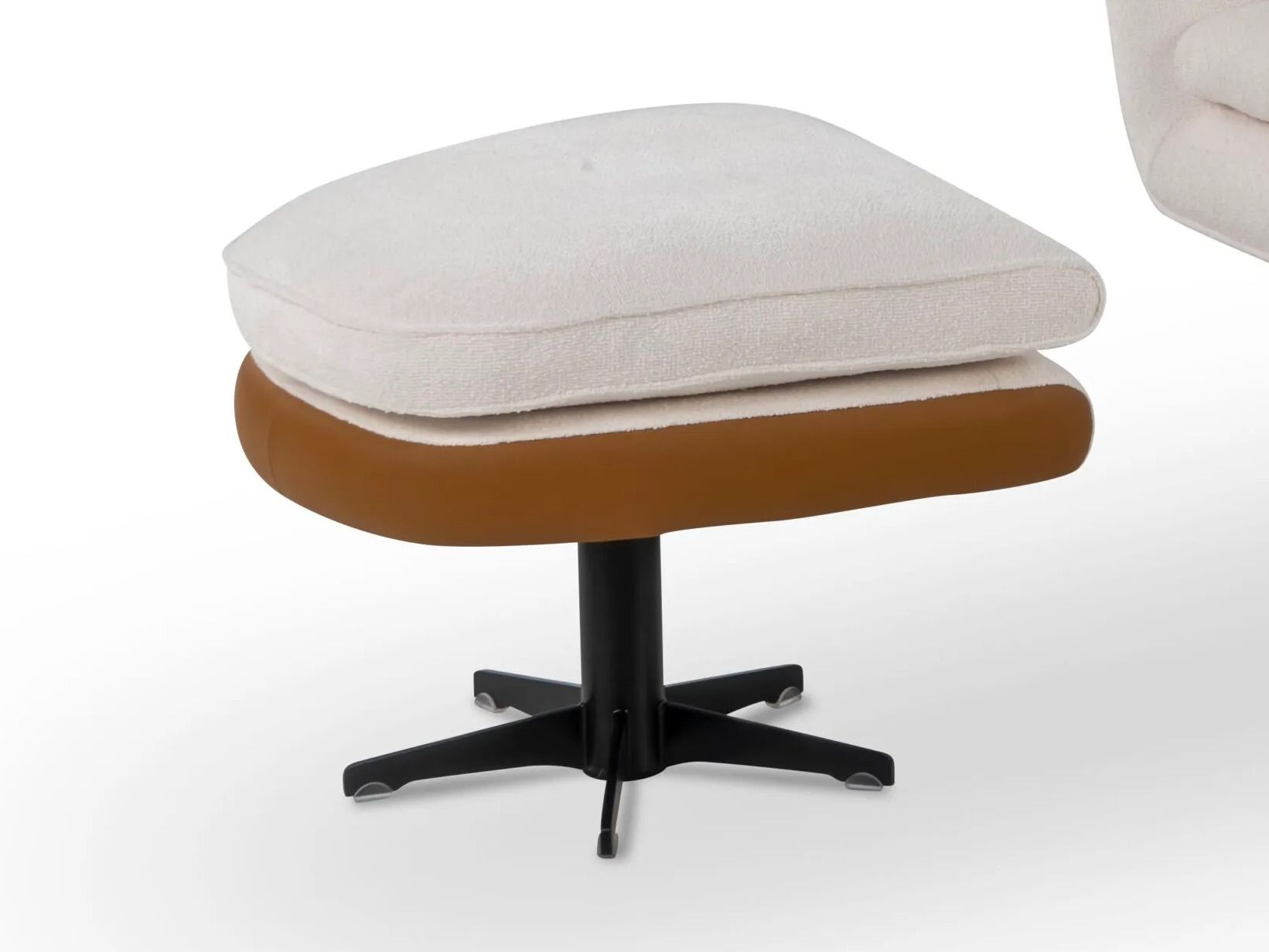 4-спицевая поворотная подставка для ног из ткани и кожи Calia Italia Superior ARCH-00030422