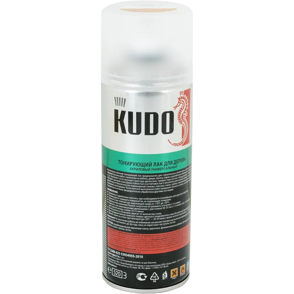 Лак тонирующий для дерева Kudo акриловый цвет дуб 520 мл STLM-2092173 - Вид №1