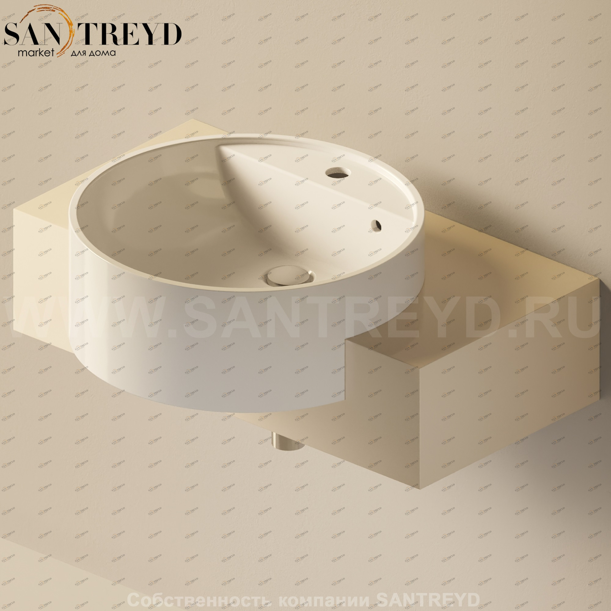 Flaminia FORTY6 Столешница от 80 до 250 см бежевая F65054.1015 Ceramica Flaminia F650541015