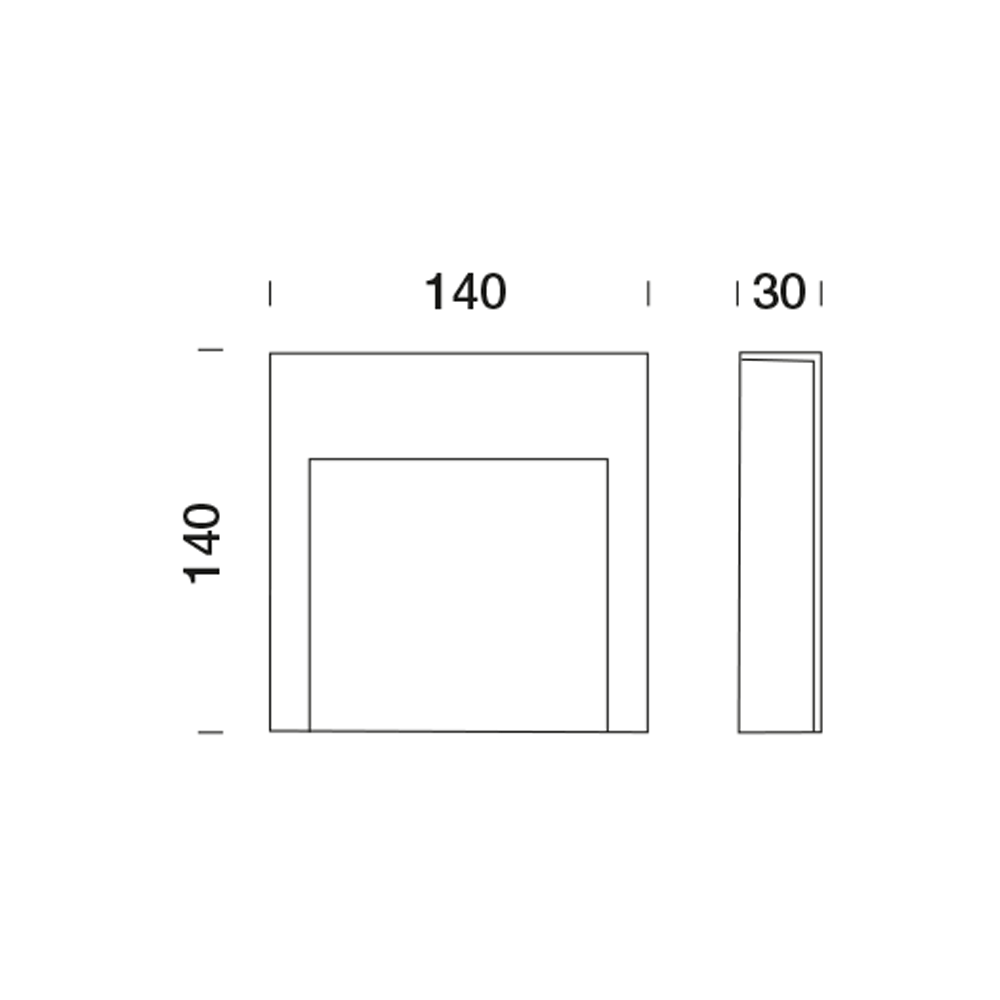 3480119 Светильник встраиваемая в стену / Наружнее освещение Platek TEAM  TEAM small - LED 3000K Asymmetrical - Вид №6