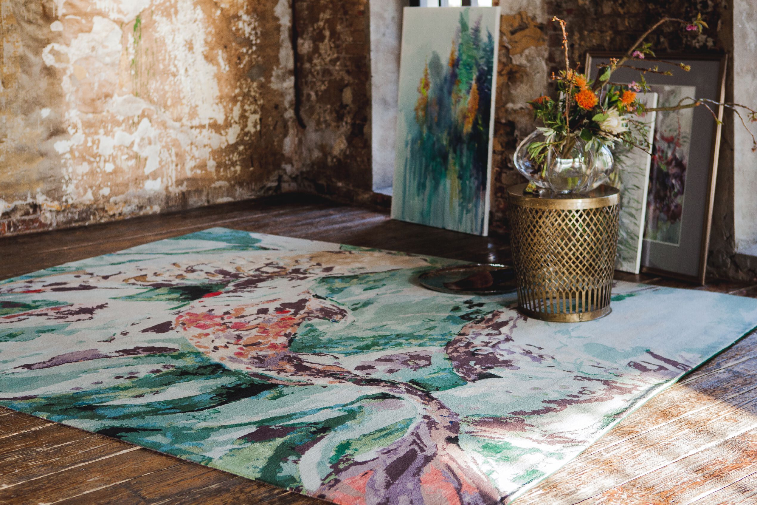 Прямоугольный ковер ручной работы Tapis Rouge Koi Pond ARCH-00129398 - Вид №9