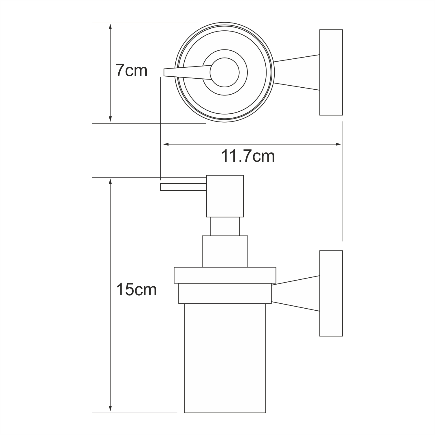 K-4099 Isen Дозатор для жидкого мыла WasserKRAFT Isen K-4000  - Вид №2