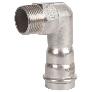 Угол переходной Rommer 1"x35 мм ВПр-НР нержавеющая сталь