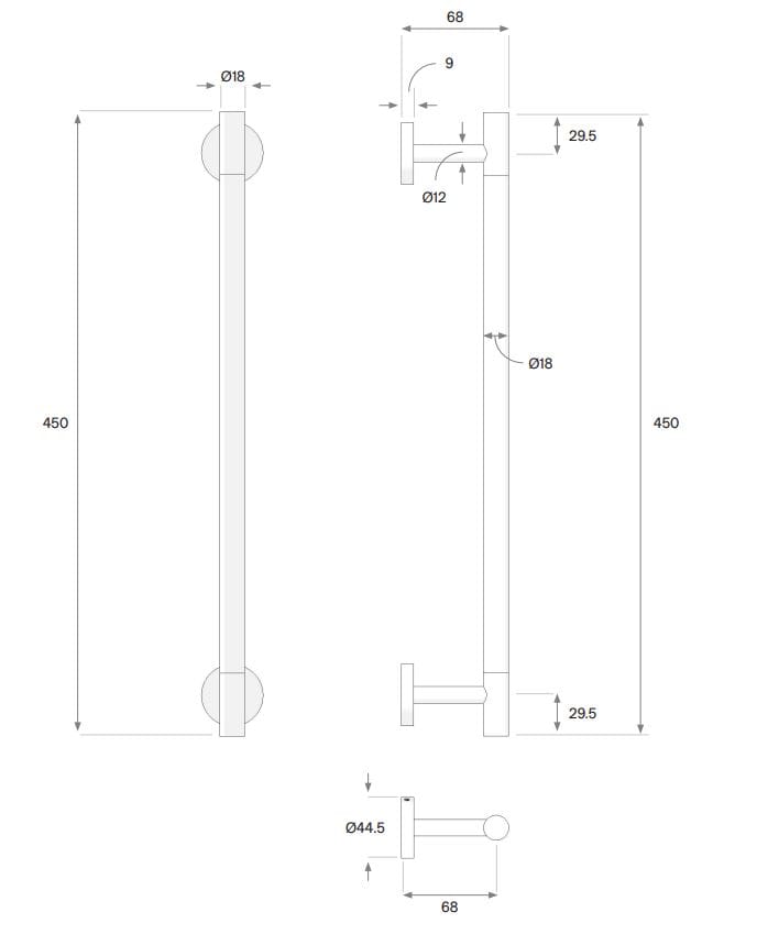 Держатель для полотенец из нержавеющей стали COCOON Maison ARCH-00150509 - Вид №4