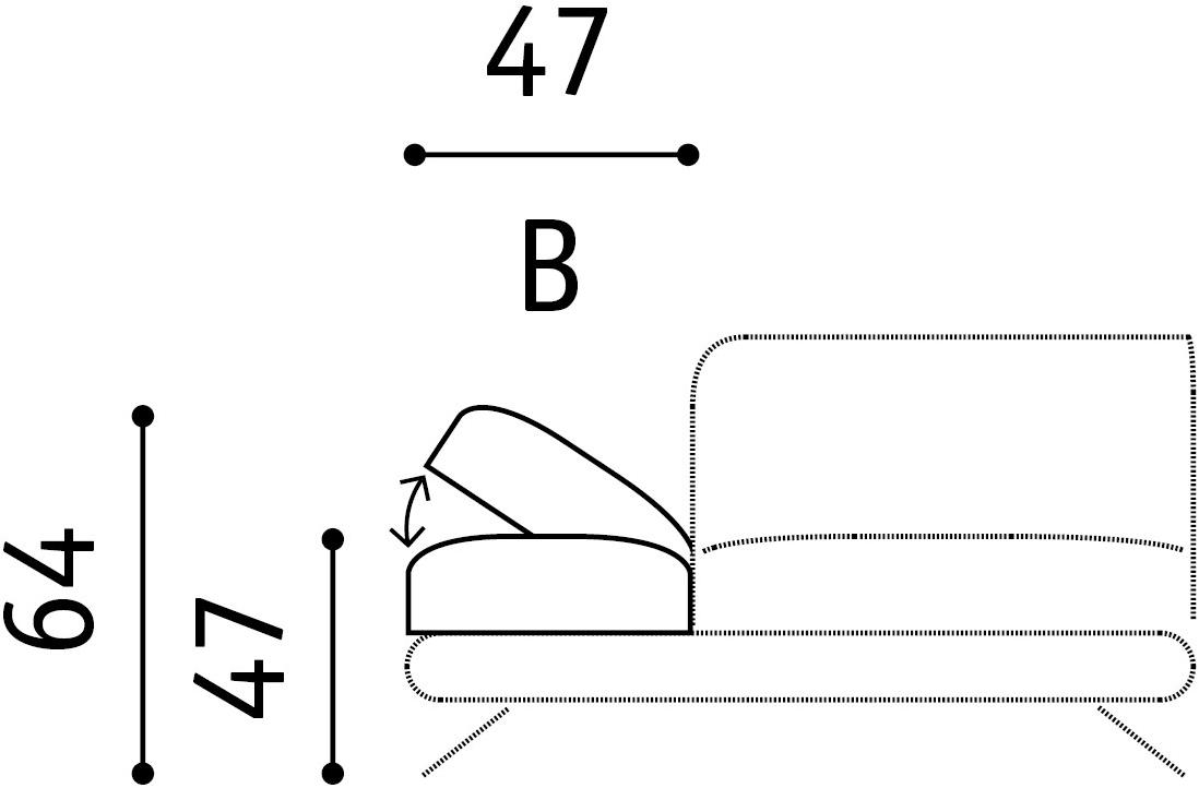 Febal Casa 3-х местный тканевый диван с подголовником Scena sun-id-1397588 - Вид №34