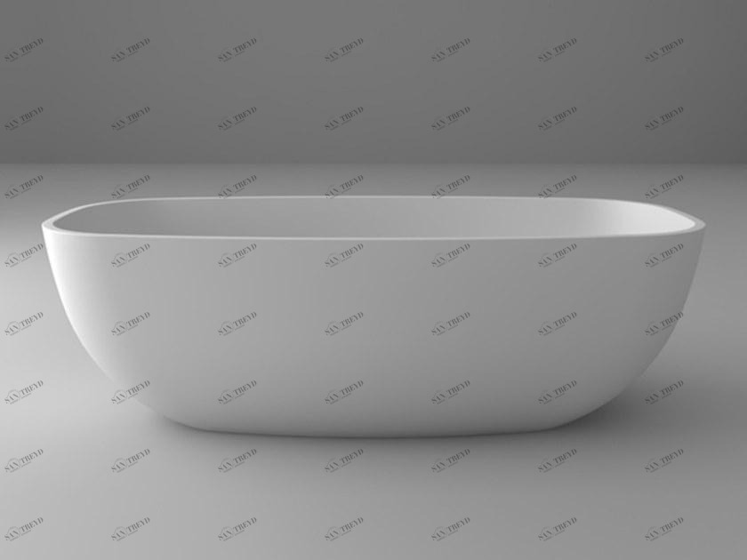 Blu Bathworks® Отдельностоящая овальная ванна цвета blue ∙ stone ™ Azure Bt0308