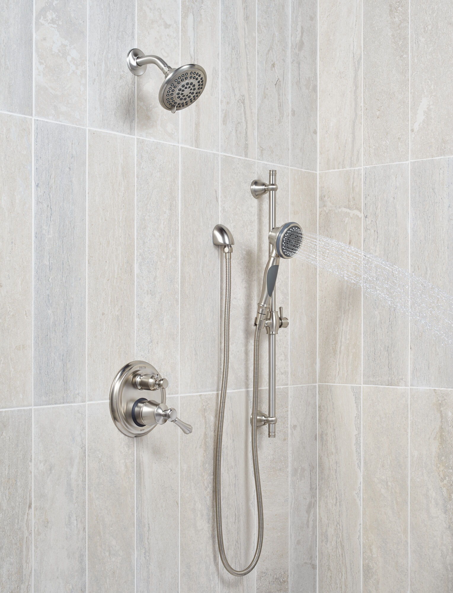 Душевая лейка Raincan с 5 настройками Delta Faucet RP78575-SS25 - Вид №5