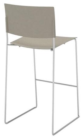 Andreu World Штабелируемый табурет на базе санок из технополимера с подставкой для ног Sit Bq1203-bq1204 - Вид №1