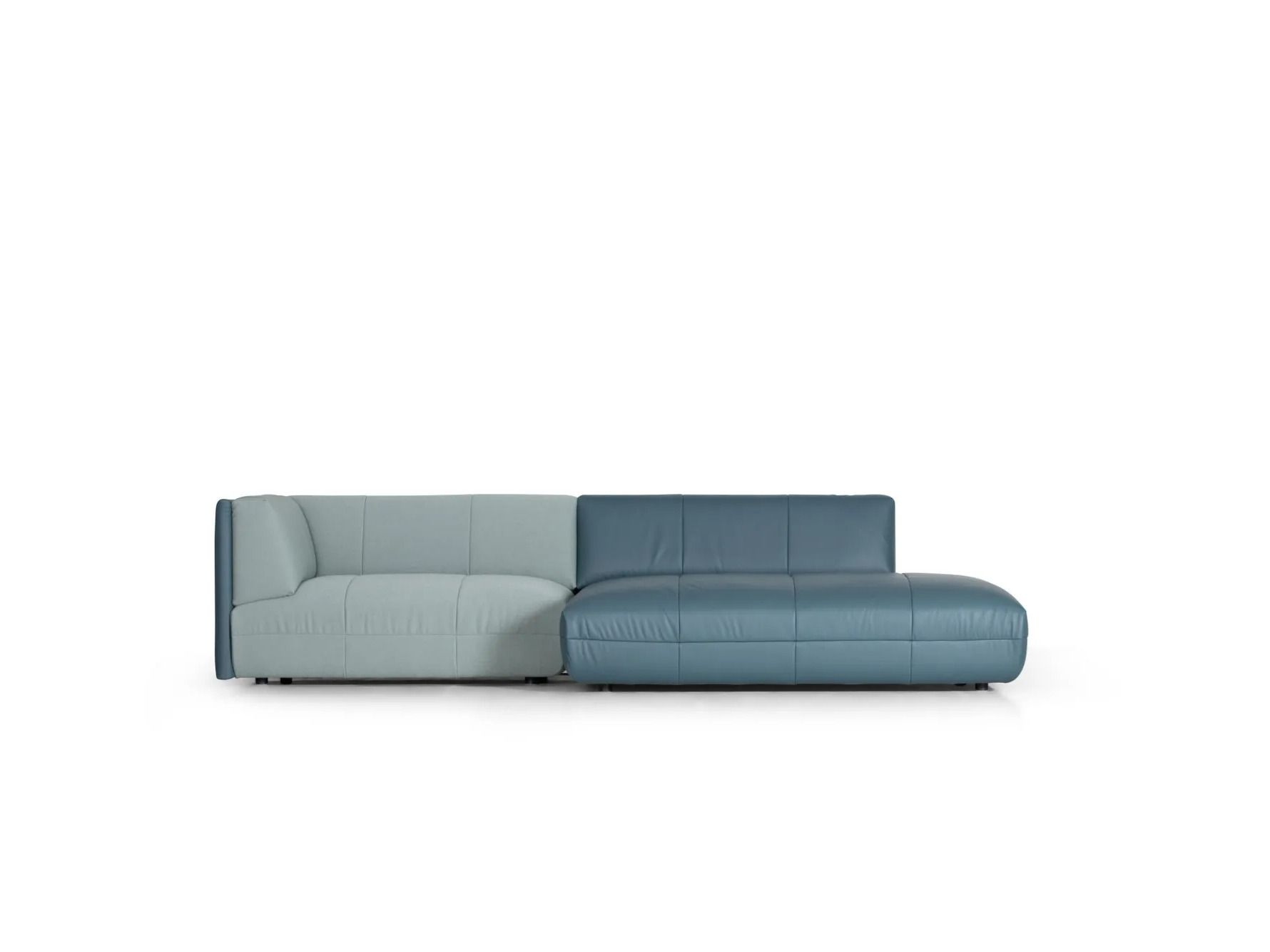 Секционный диван из кожи и ткани de Sede DS-1030 FLATTER ARCH-00104468 - Вид №6