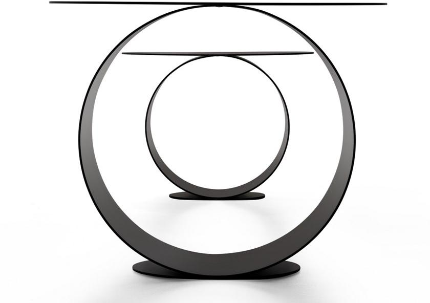 MDF Italia Круглый журнальный столик из стали sun-id-1402496 - Вид №4