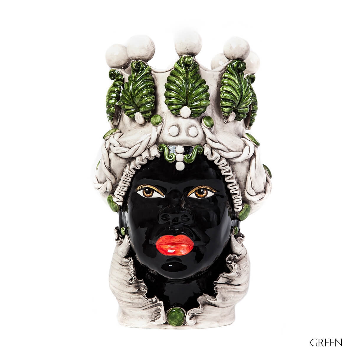 200654-86 ABHIKA ВАЗА MORO LADY BIG DARK GREEN 
