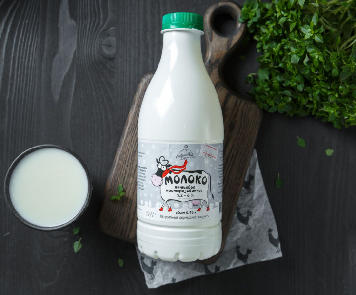 61 Молоко коровье 3,2 - 6 % Вкусляндия 