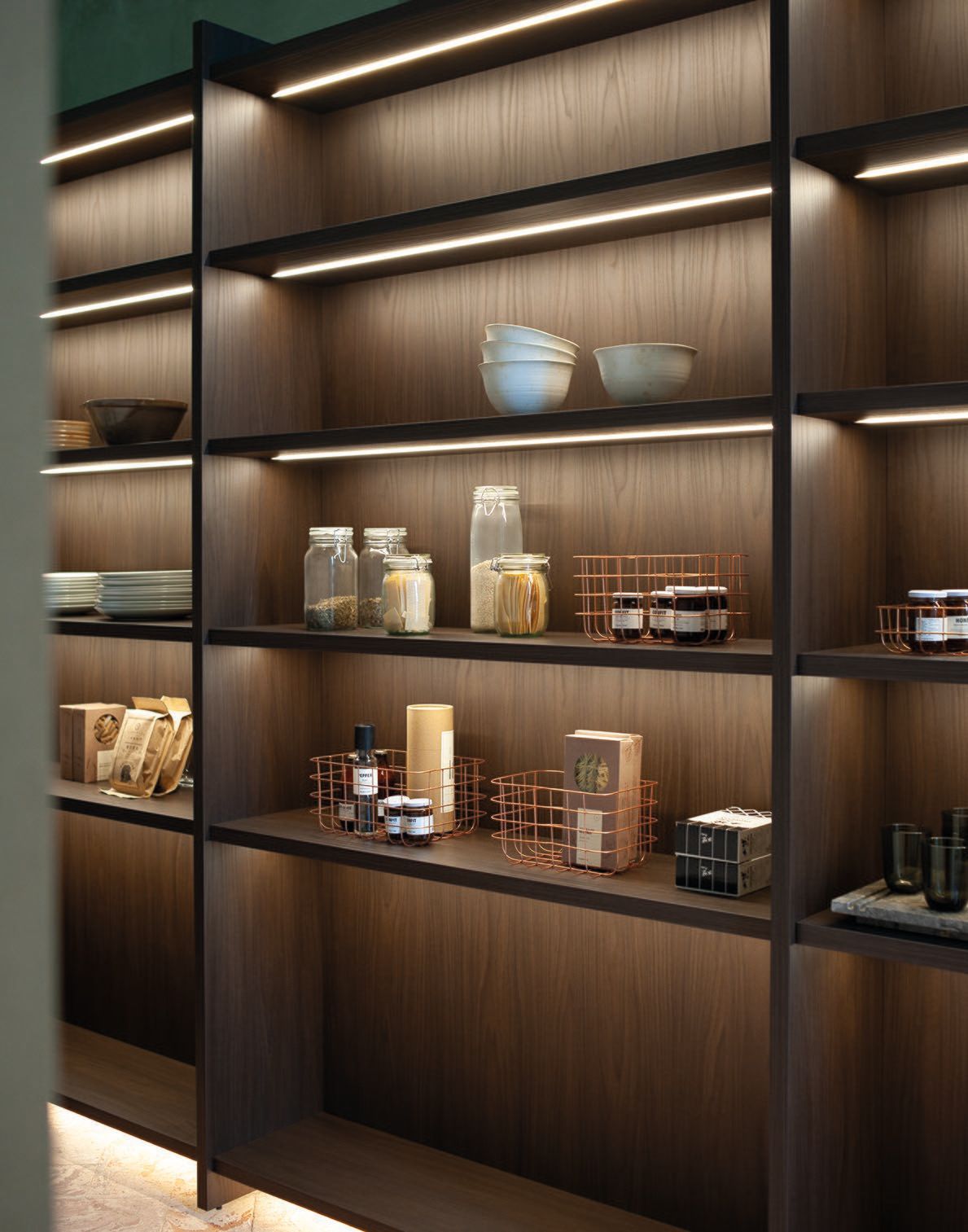 Кухня деревянная отделка инкрустация и остров инкрустация лаком Cesar ARCH-00007243 - Вид №9