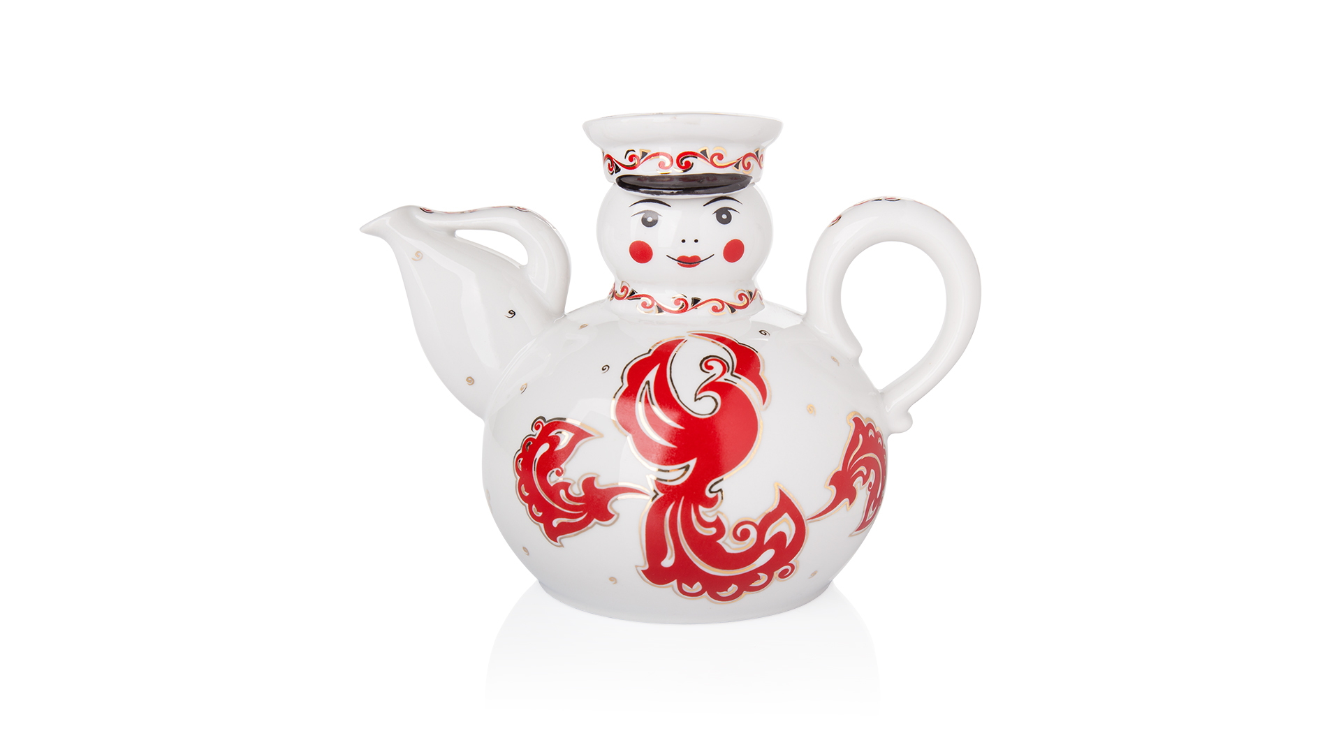 10617328 Промыслы Вербилок Сервиз чайный 2/7  "Жар-Птица" "Ладушки" Фарфор  - Вид №1