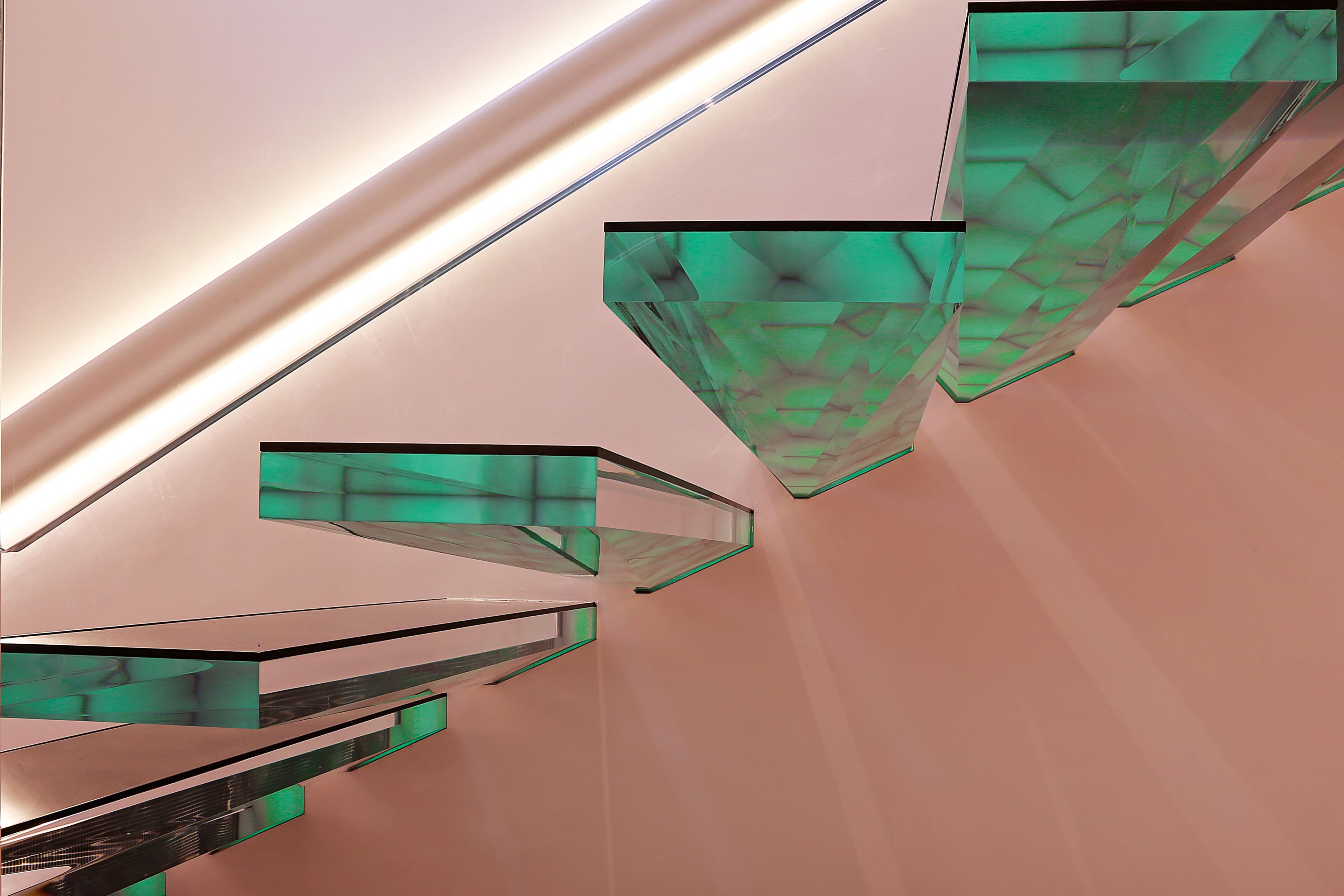 Акриловая консольная лестница Siller Treppen SPACE DIAMOND 1 ARCH-00085121 - Вид №8