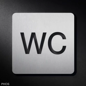 BS0101S Знак пиктограммы wc с мягким краем PHOS