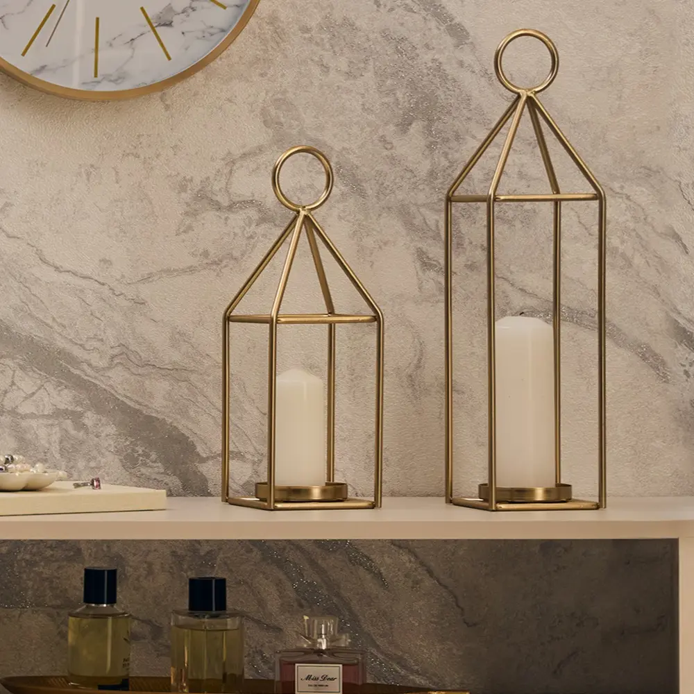 Подсвечник металл 41.6 см цвет золотой Santreyd STLM-2085081 - Вид №4