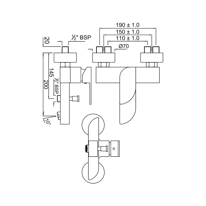 ALI-CHR-85119 Смеситель Jaquar Alive Santreyd - Вид №1