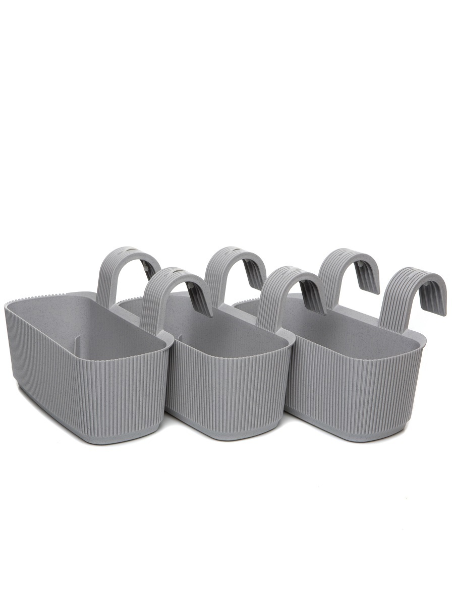 Горшок для цветов Sago 3.2L Grey NAVAKO 16149 - Вид №4