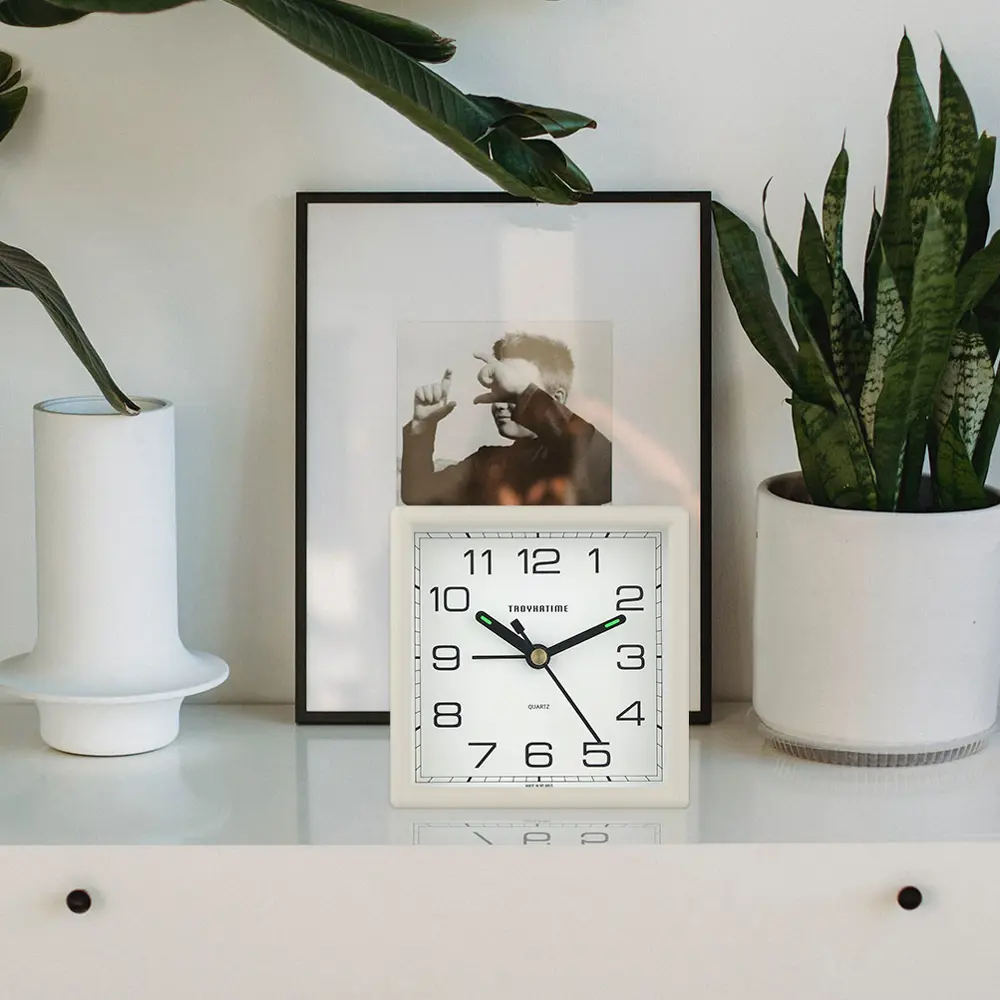 Будильник матовый d9.5 см цвет бежевый TROYKATIME NEW SCANDI STLM-2059420 - Вид №5