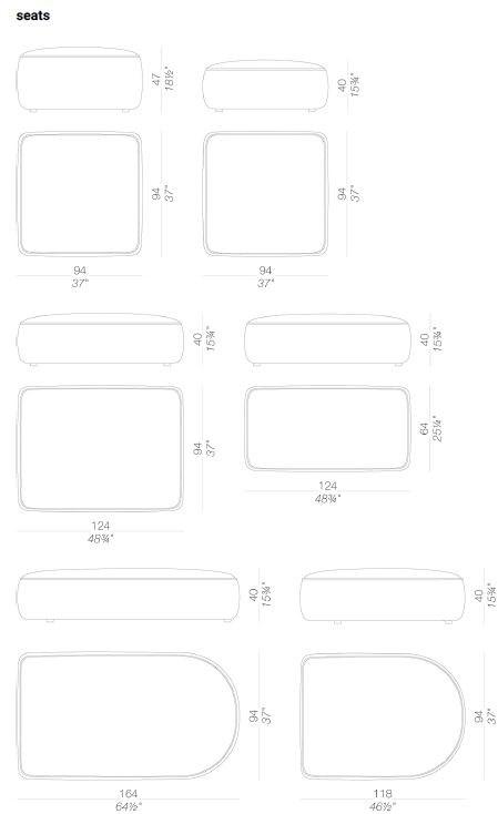 Lapalma Садовый диван из модульной ткани Plus outdoor sun-id-1505591 - Вид №12