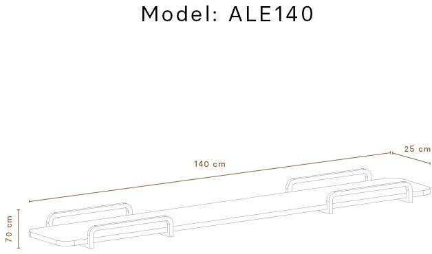 Momocca Деревянная полка Adara Ale110 - Вид №3