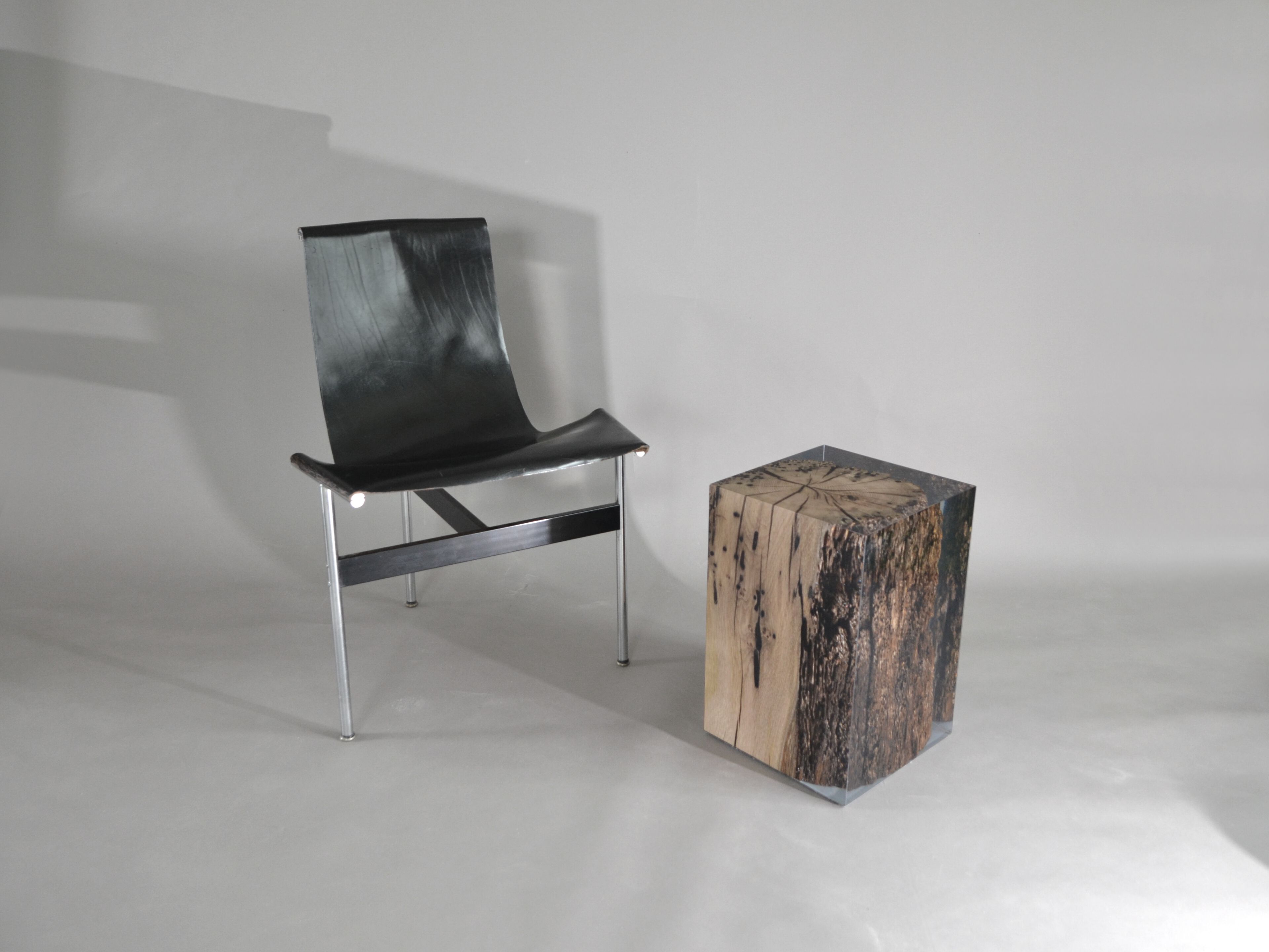 Табурет / журнальный столик из дуба и смолы alcarol Bricola ARCH-00047970 - Вид №24