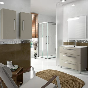КОМПЛЕКТ МЕБЕЛИ FUSSION CHROME 100 СМ GLOSS TAUPE